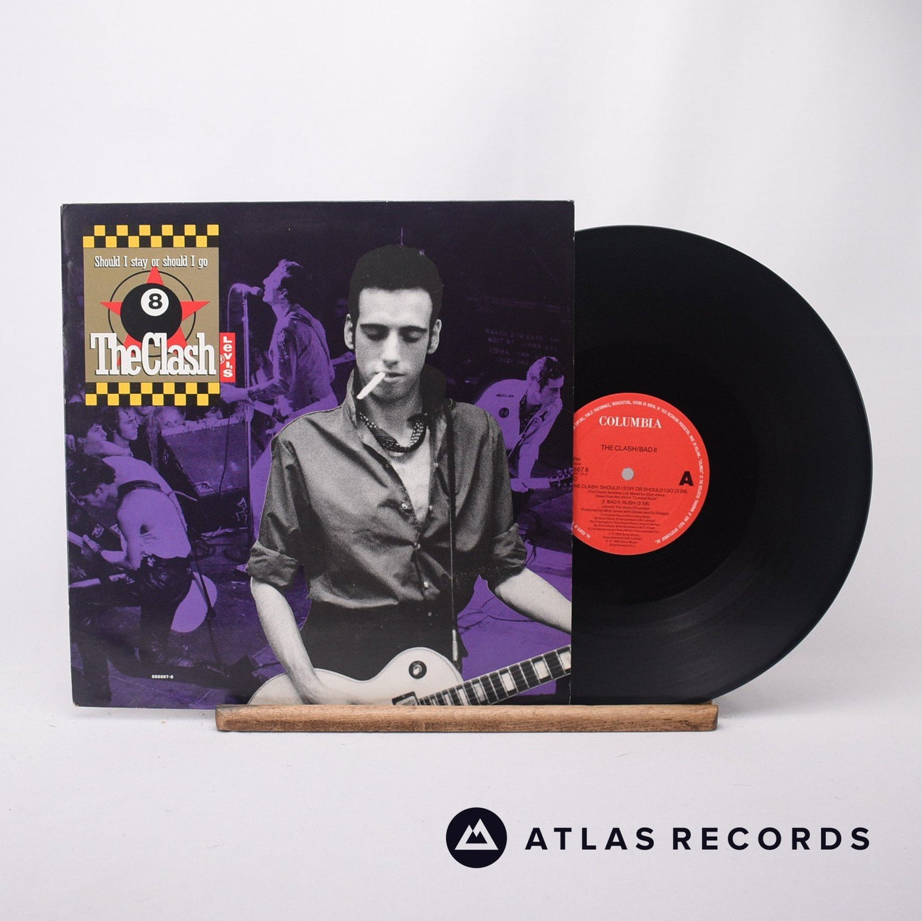 The Clash Should I Stay Or Should I Go 12" Vinyl Record - Front Cover & Record