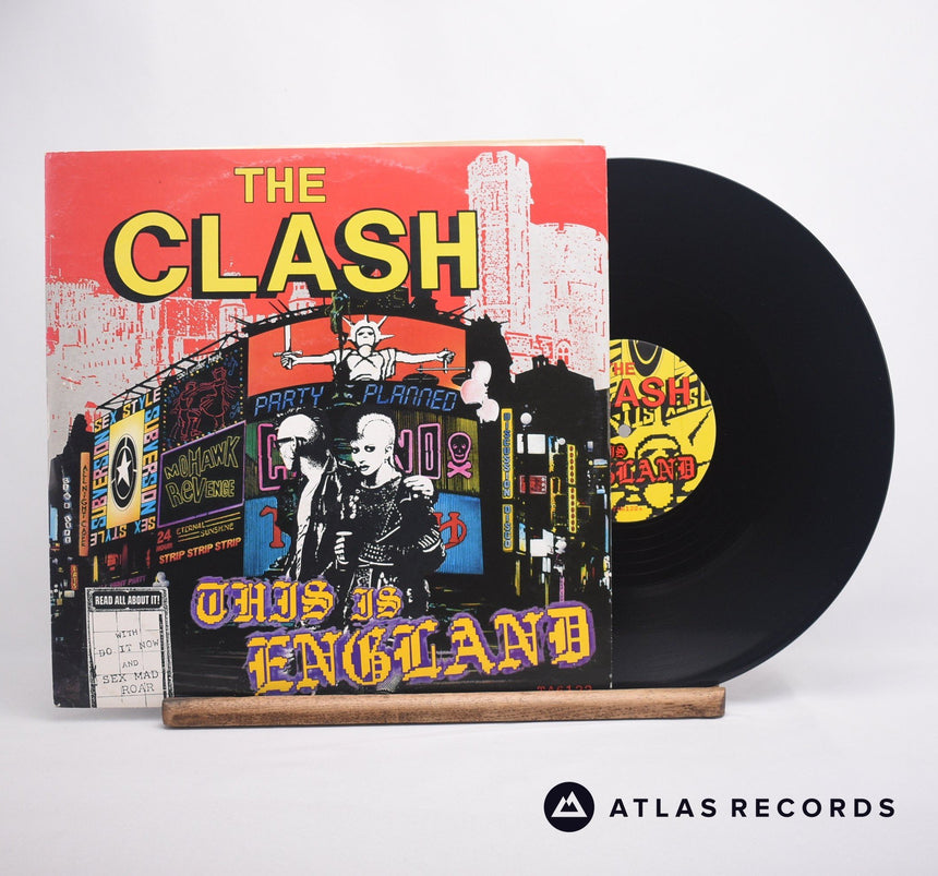 The Clash This Is England 12" Vinyl Record - Front Cover & Record