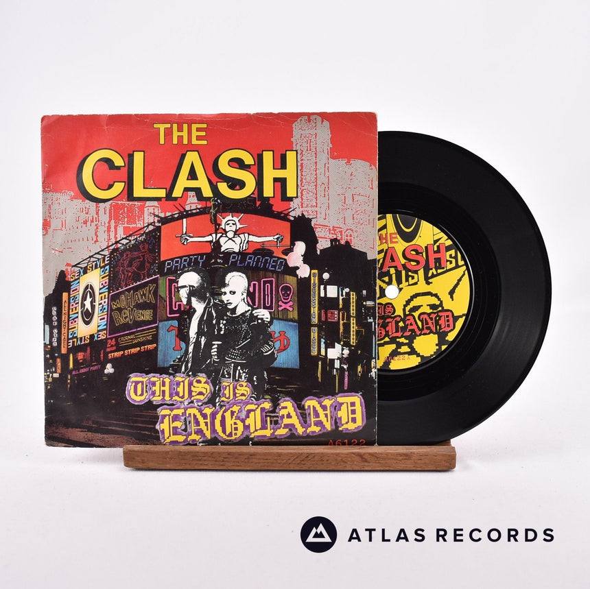 The Clash This Is England 7" Vinyl Record - Front Cover & Record