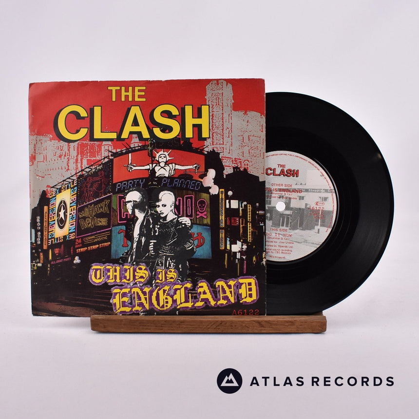 The Clash This Is England 7" Vinyl Record - Front Cover & Record