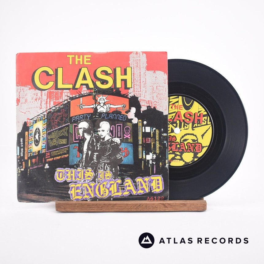 The Clash This Is England 7" Vinyl Record - Front Cover & Record