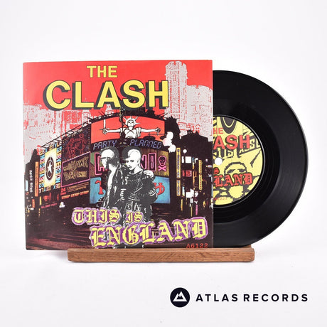 The Clash This Is England 7" Vinyl Record - Front Cover & Record