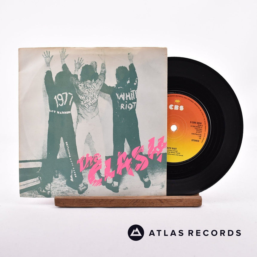 The Clash White Riot 7" Vinyl Record - Front Cover & Record