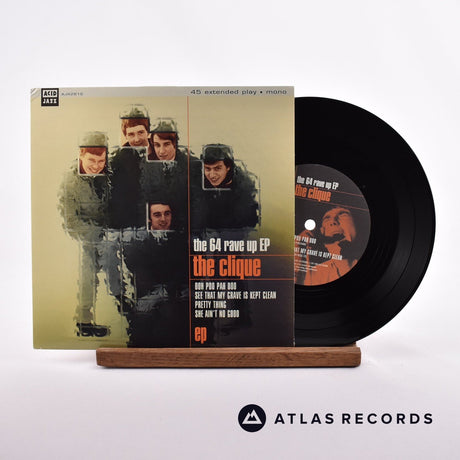 The Clique The 64 Rave Up EP 7" Vinyl Record - Front Cover & Record