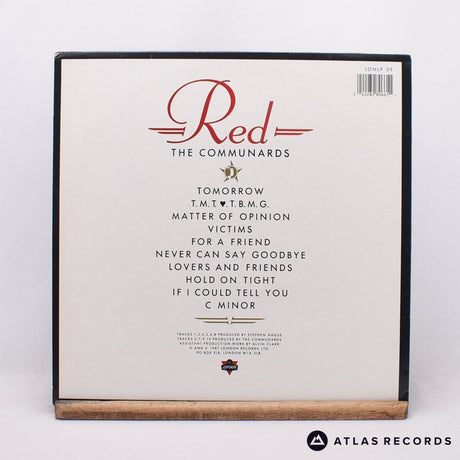The Communards - Red - Embossed Sleeve Lyric Sheet LP Vinyl Record - EX/VG+