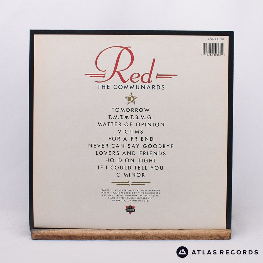 The Communards - Red - Embossed Sleeve LP Vinyl Record - EX/EX