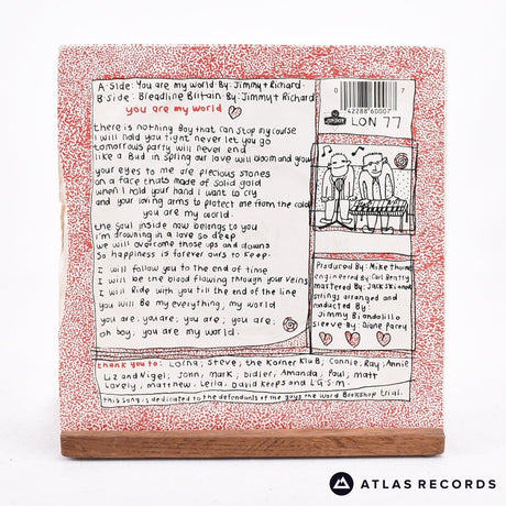 The Communards - You Are My World - 7" Vinyl Record - VG+/VG+