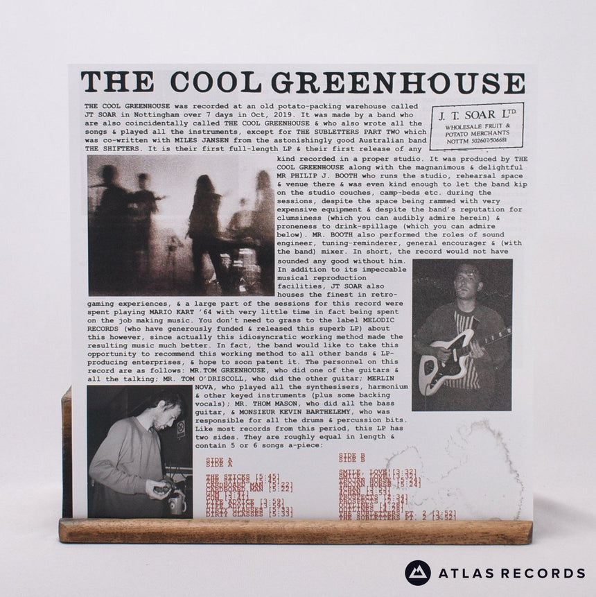 The Cool Greenhouse - The Cool Greenhouse - Clear LP Vinyl Record - NM/EX