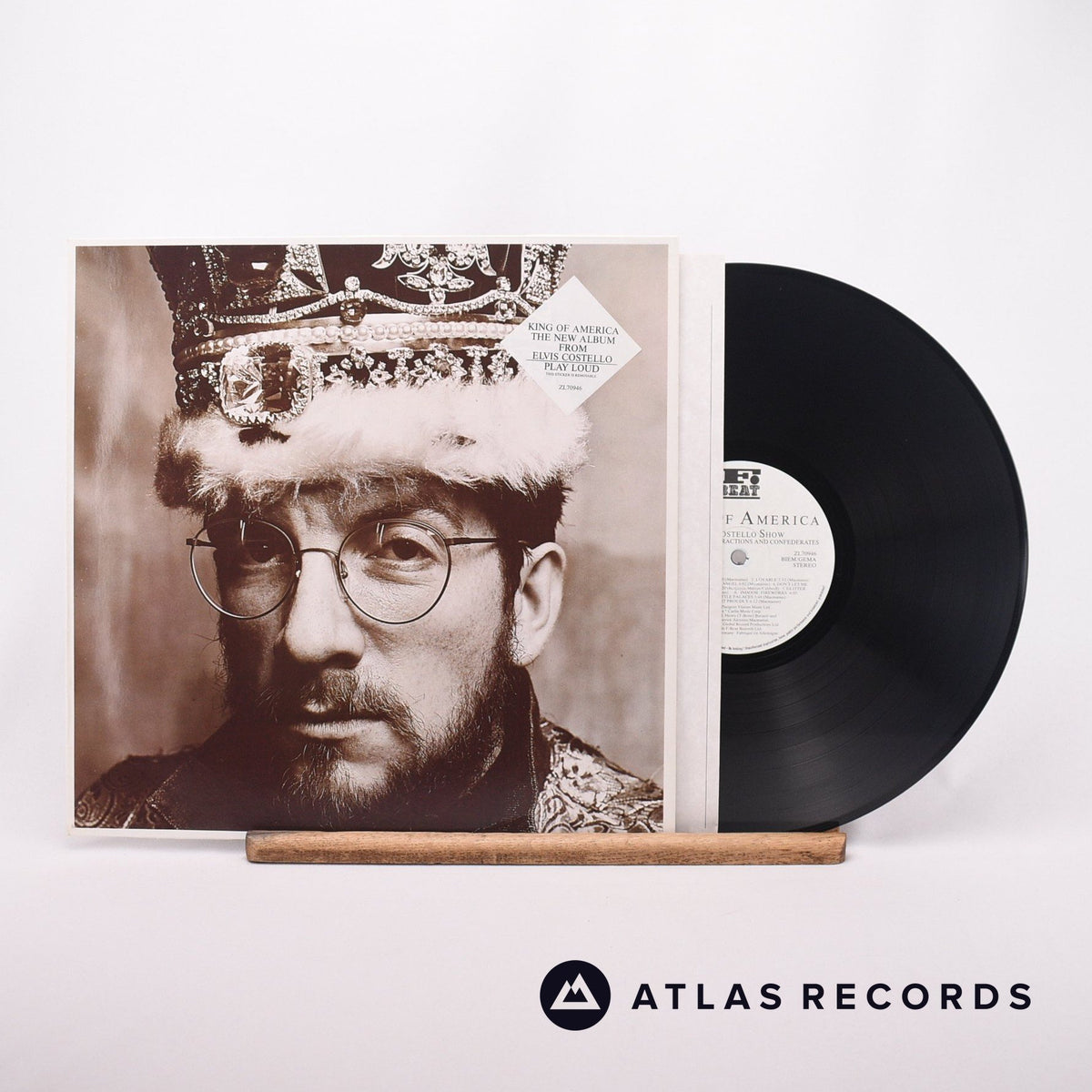 The Costello Show King Of America LP Vinyl Record - Front Cover & Record