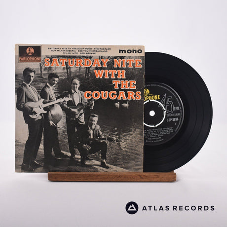 The Cougars Saturday Nite With The Cougars 7" Vinyl Record - Front Cover & Record