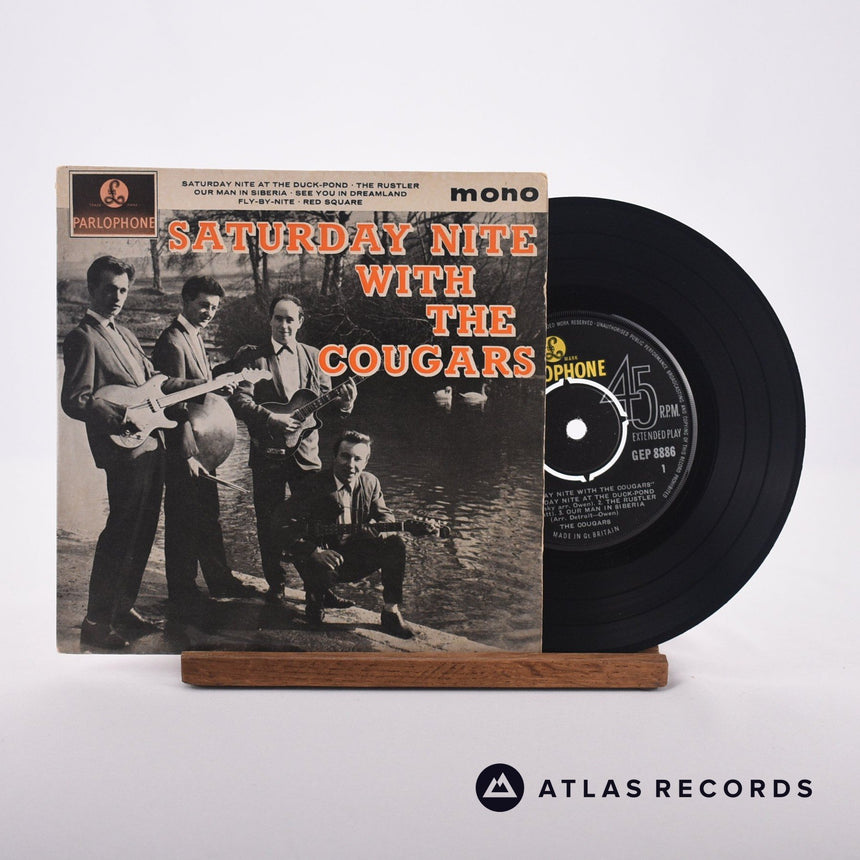 The Cougars Saturday Nite With The Cougars 7" Vinyl Record - Front Cover & Record