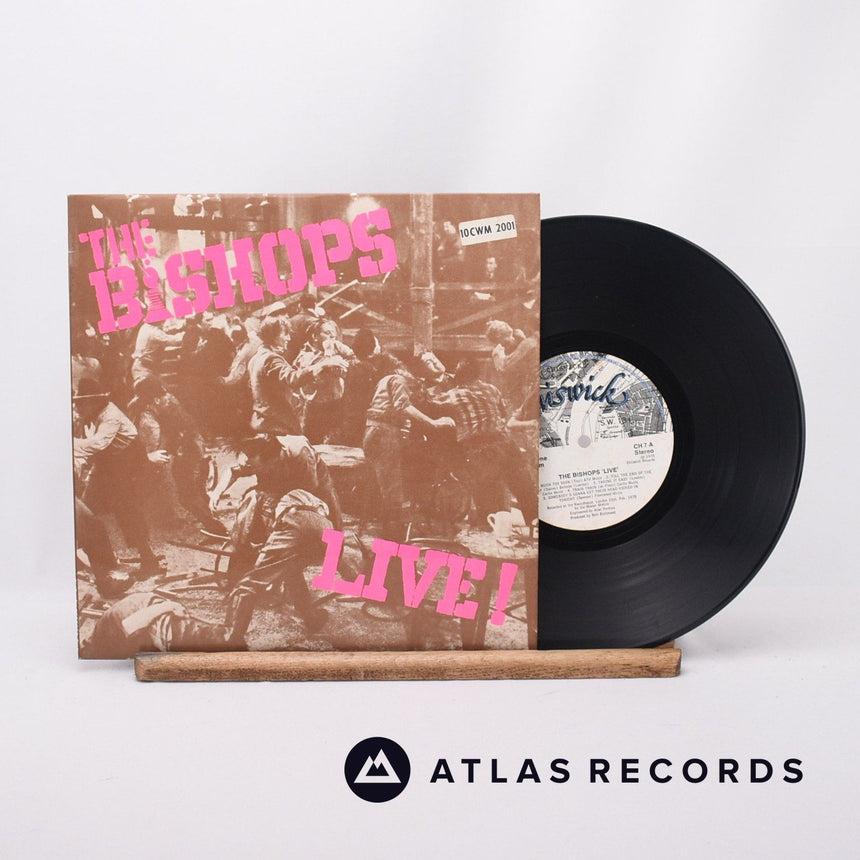 The Count Bishops Live! 10" Vinyl Record - Front Cover & Record