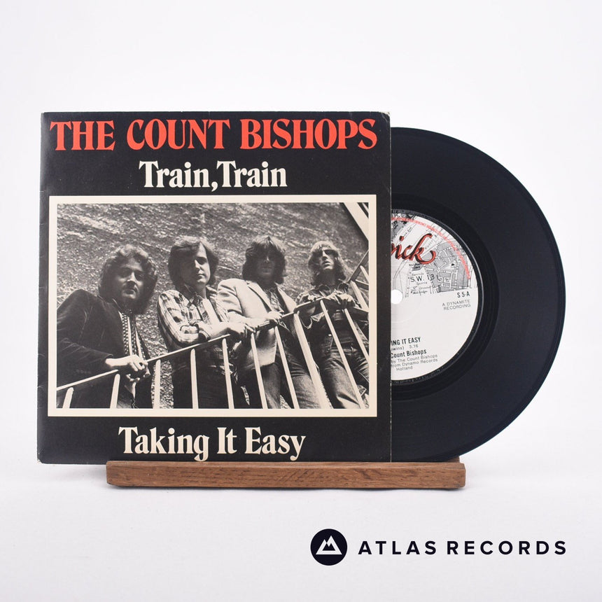 The Count Bishops Train, Train 7" Vinyl Record - Front Cover & Record