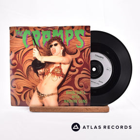 The Cramps Bikini Girls With Machine Guns 7" Vinyl Record - Front Cover & Record