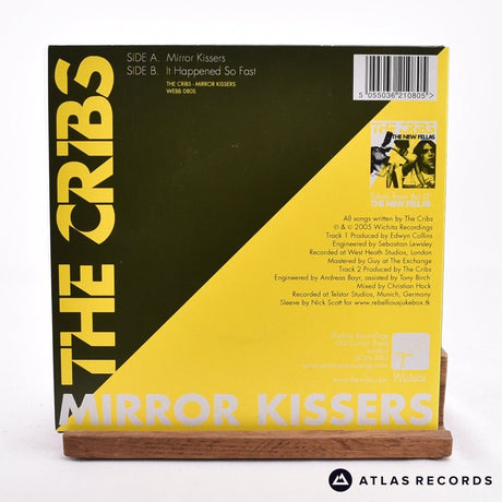 The Cribs - Mirror Kissers - Yellow & Black 7" Vinyl Record - NM/NM