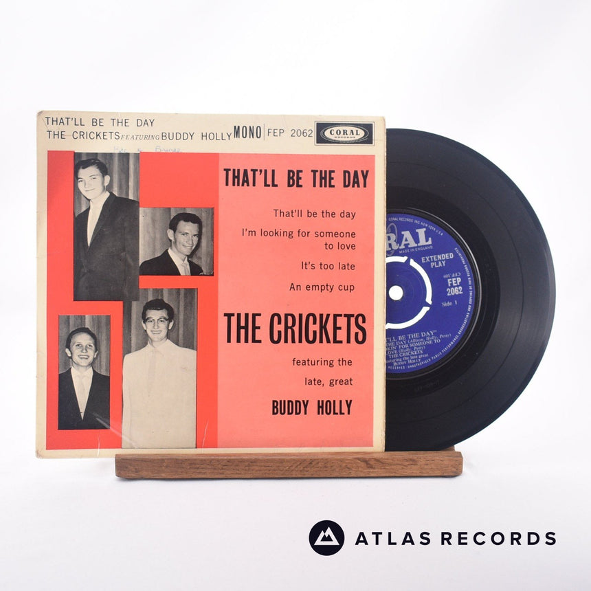 The Crickets That'll Be The Day 7" Vinyl Record - Front Cover & Record