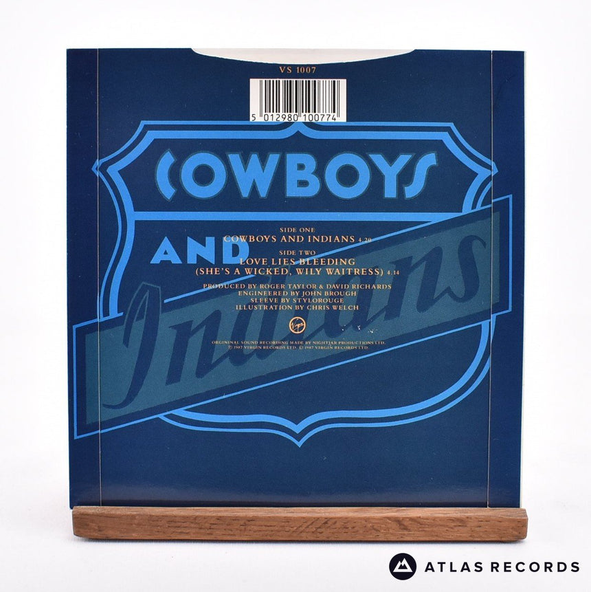 The Cross - Cowboys And Indians - 7" Vinyl Record - EX/EX