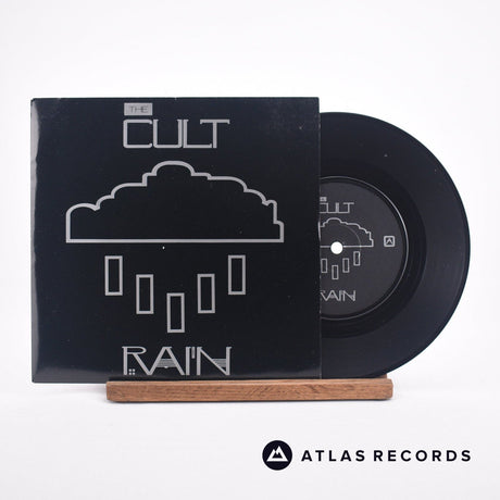 The Cult Rain 7" Vinyl Record - Front Cover & Record