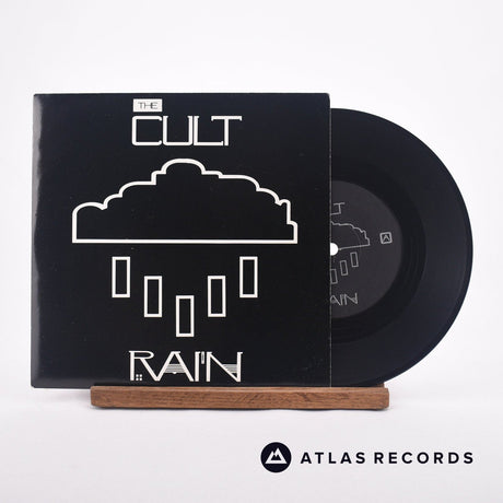 The Cult Rain 7" Vinyl Record - Front Cover & Record