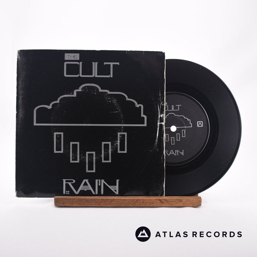 The Cult Rain 7" Vinyl Record - Front Cover & Record