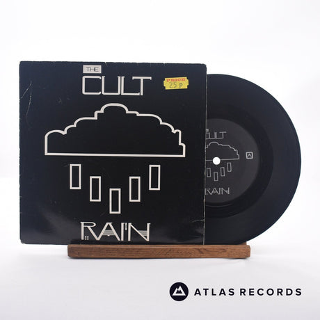 The Cult Rain 7" Vinyl Record - Front Cover & Record