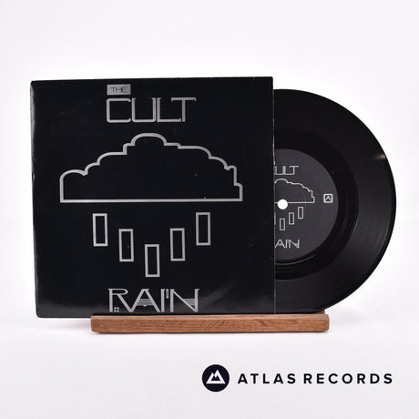 The Cult Rain 7" Vinyl Record - Front Cover & Record