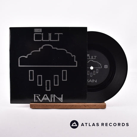 The Cult Rain 7" Vinyl Record - Front Cover & Record