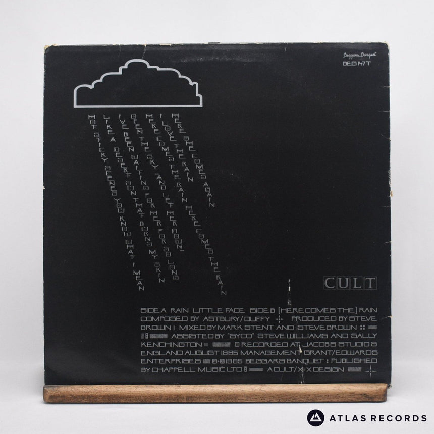 The Cult - Rain - 12" Vinyl Record - VG+/VG+