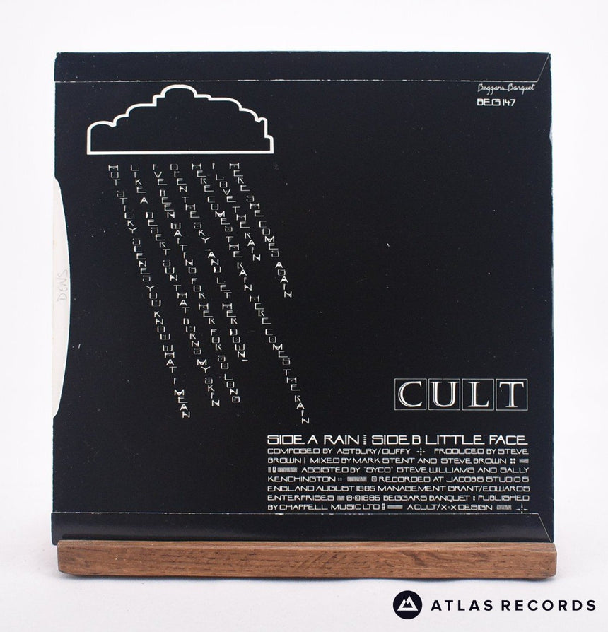 The Cult - Rain - 7" Vinyl Record - EX/EX