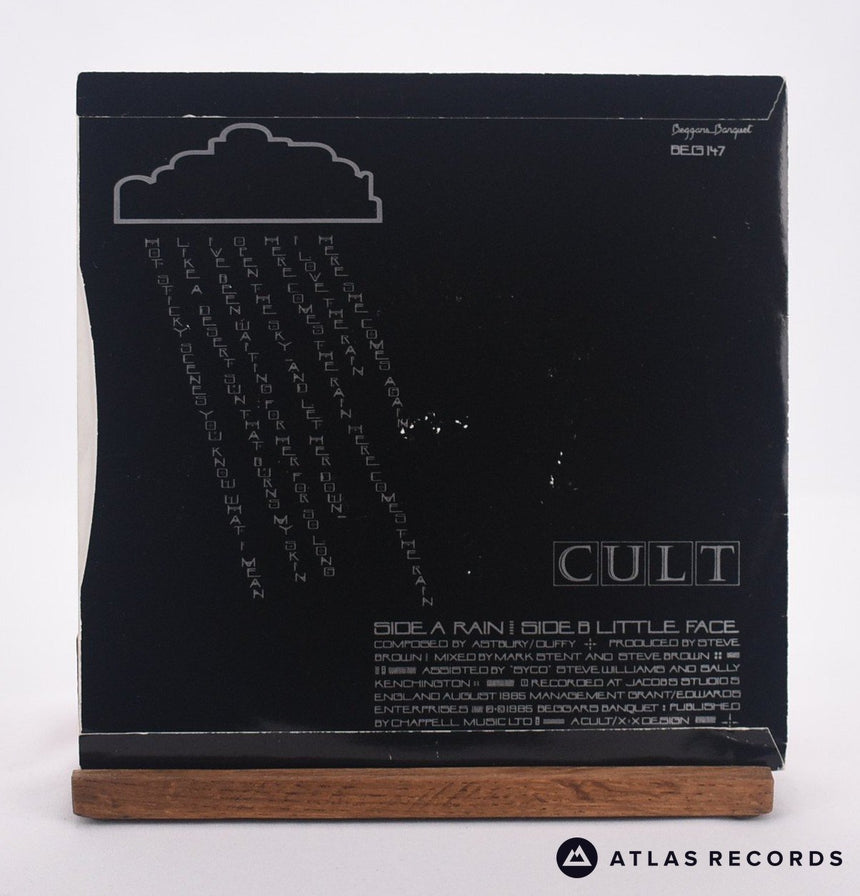 The Cult - Rain - 7" Vinyl Record - VG+/VG+