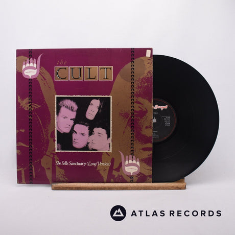 The Cult She Sells Sanctuary 12" Vinyl Record - Front Cover & Record