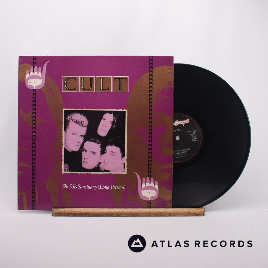 The Cult She Sells Sanctuary 12" Vinyl Record - Front Cover & Record