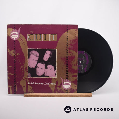 The Cult She Sells Sanctuary 12" Vinyl Record - Front Cover & Record