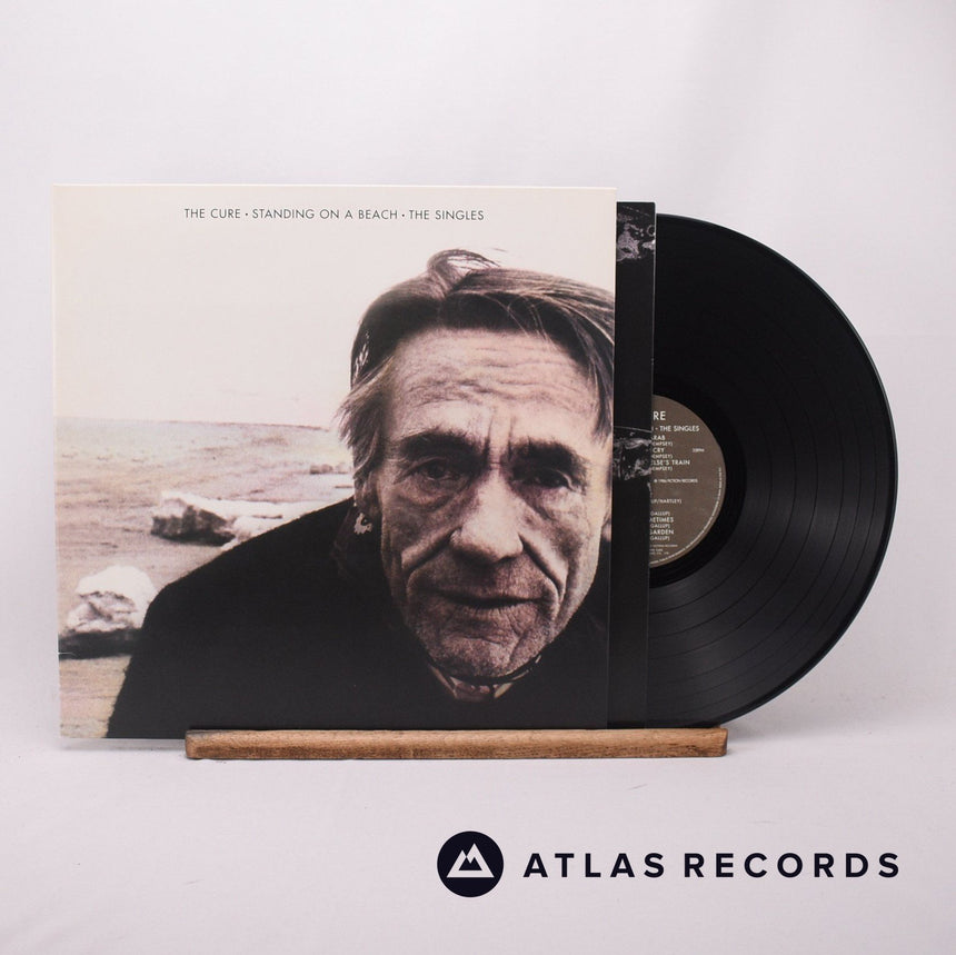 The Cure Standing On A Beach - The Singles LP Vinyl Record - Front Cover & Record