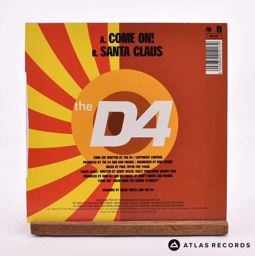 The D4 - Come On! - 7" Vinyl Record - NM/NM