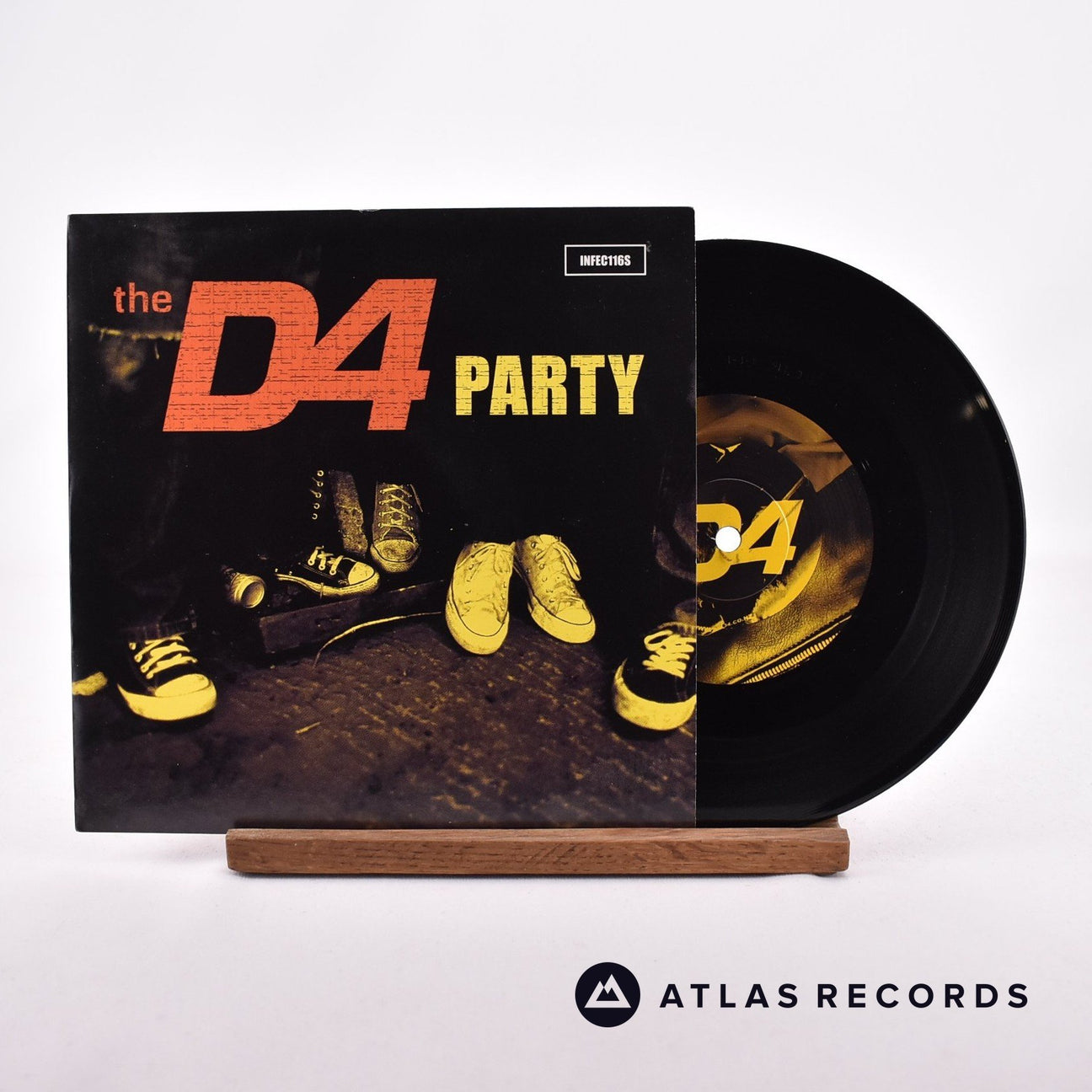 The D4 Party 7" Vinyl Record - Front Cover & Record