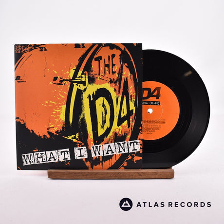 The D4 What I Want 7" Vinyl Record - Front Cover & Record