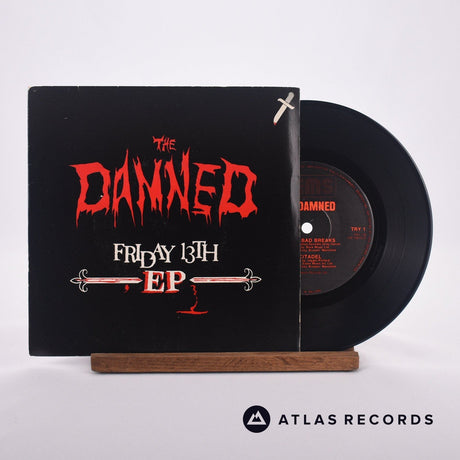 The Damned Friday 13th EP 7" Vinyl Record - Front Cover & Record