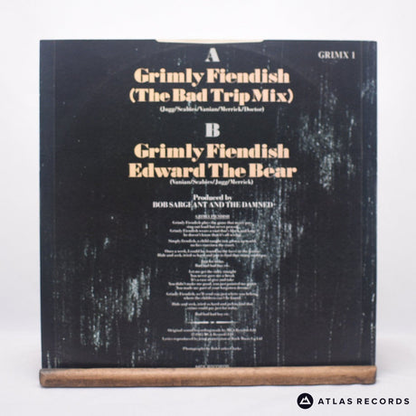 The Damned - Grimly Fiendish - White 12" Vinyl Record - EX/EX