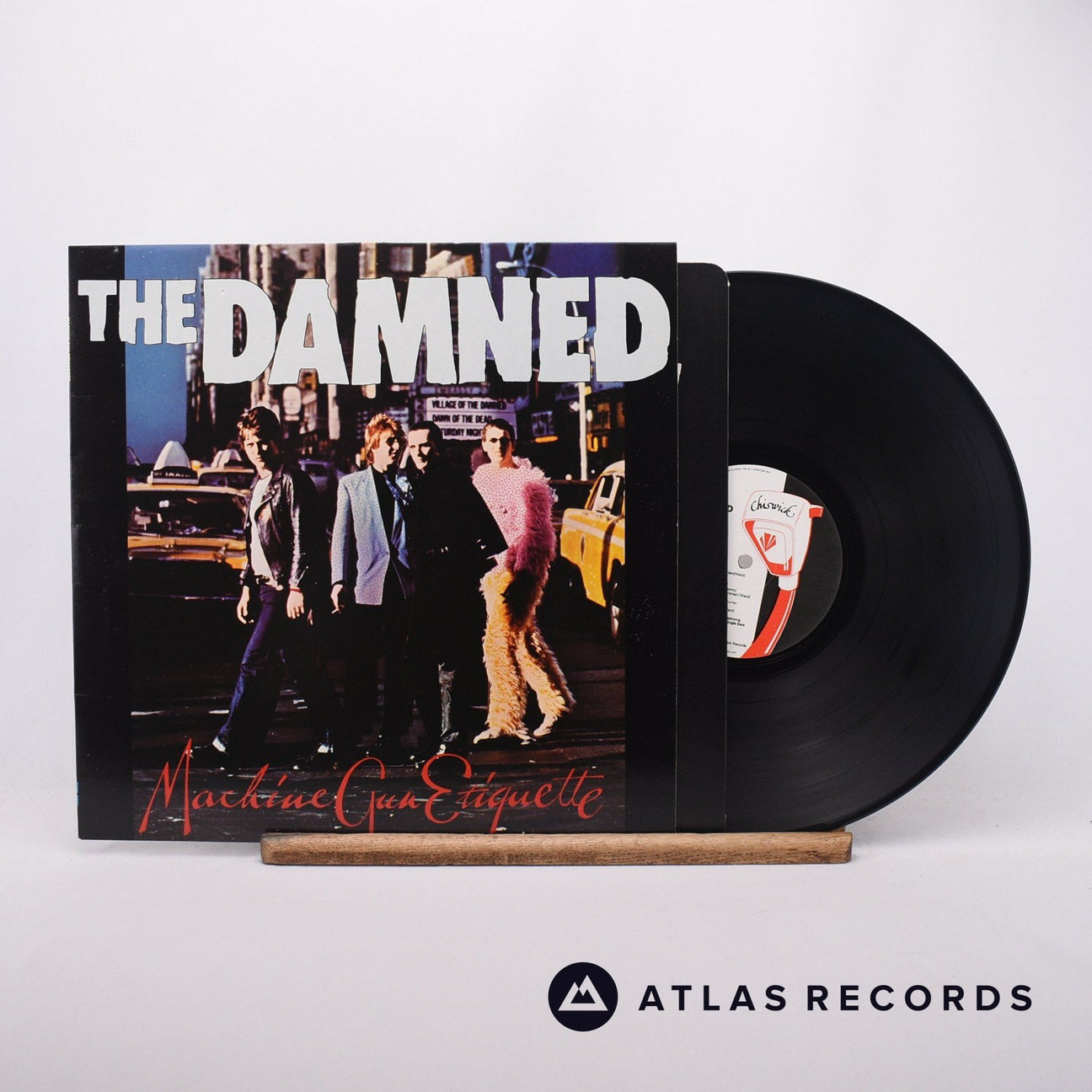 The Damned Machine Gun Etiquette LP Vinyl Record - Front Cover & Record