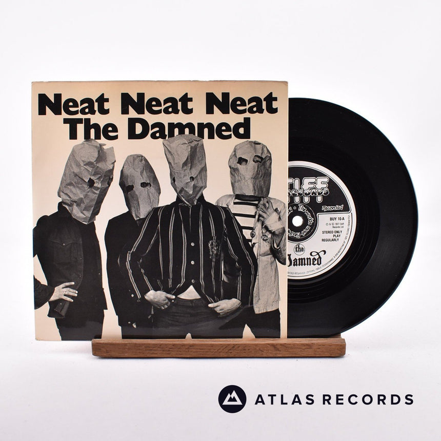 The Damned Neat Neat Neat 7" Vinyl Record - Front Cover & Record
