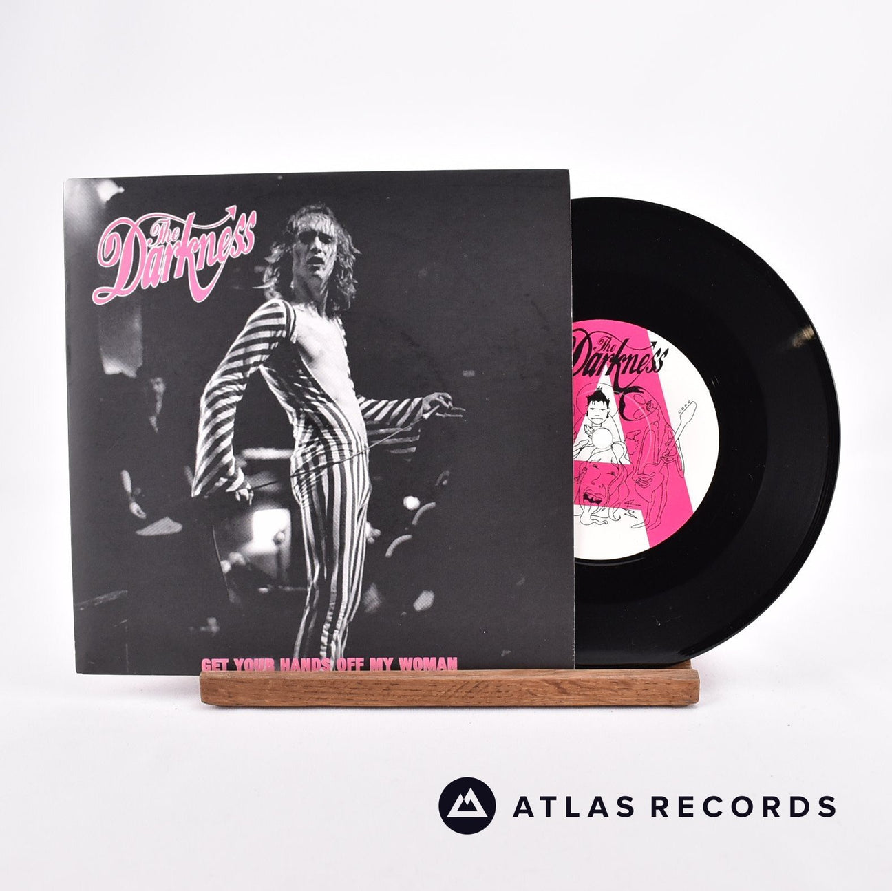 The Darkness Get Your Hands Off My Woman 7" Vinyl Record - Front Cover & Record