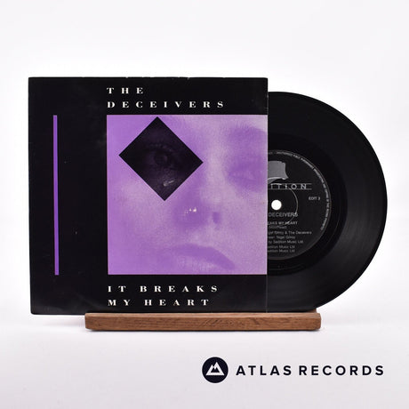 The Deceivers It Breaks My Heart 7" Vinyl Record - Front Cover & Record