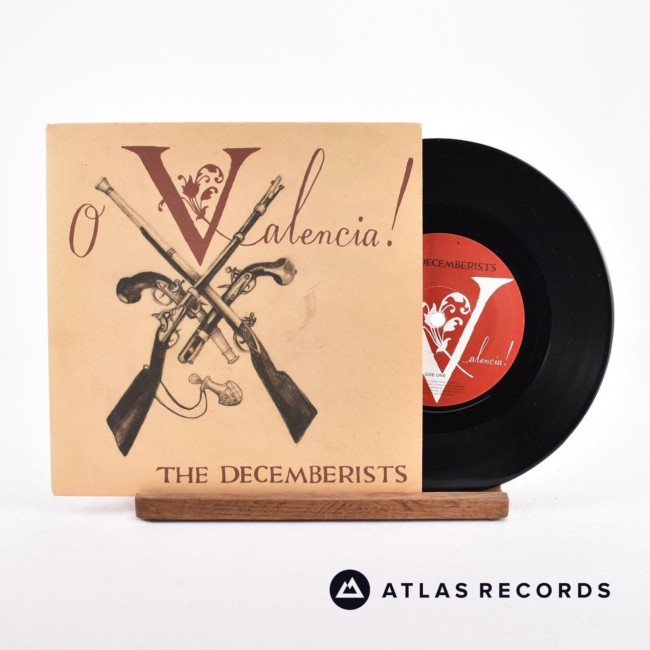 The Decemberists O Valencia! 7" Vinyl Record - Front Cover & Record