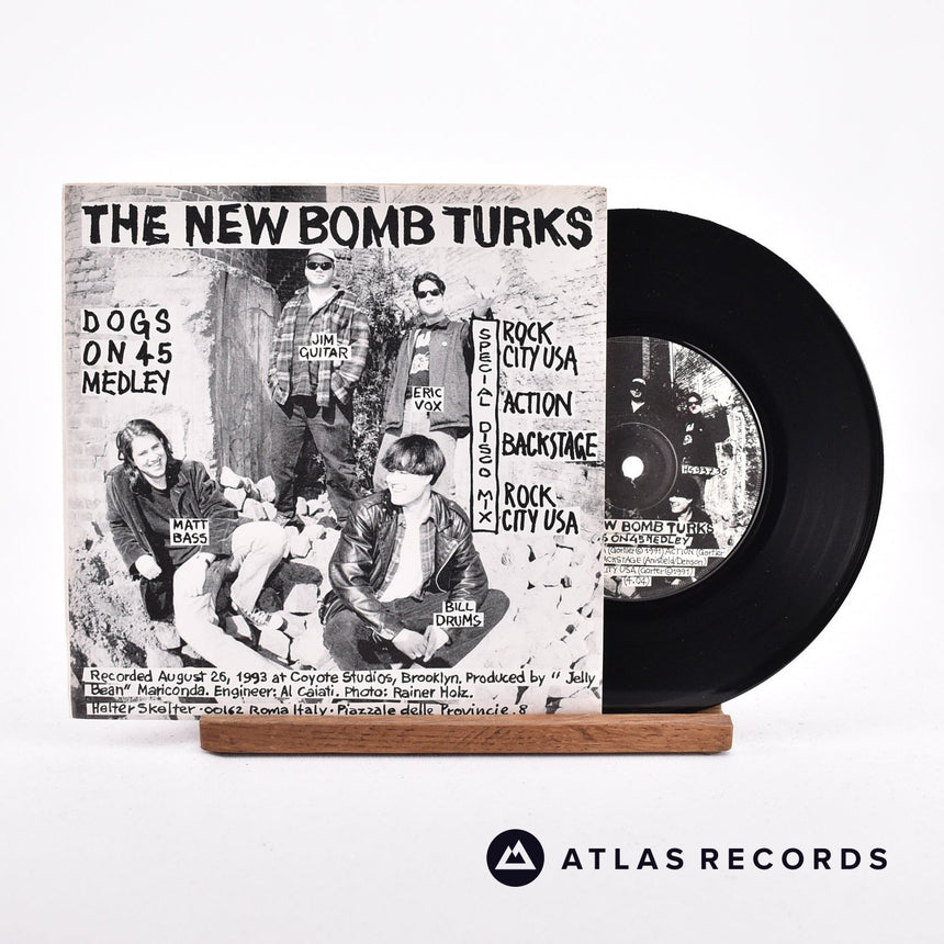 The Devil Dogs Tattooed Apathetic Boys 7" Vinyl Record - Front Cover & Record