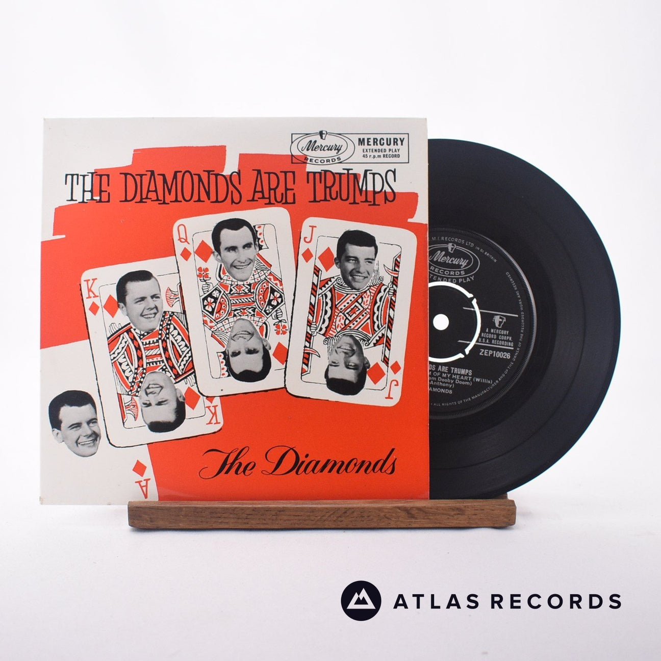 The Diamonds The Diamonds Are Trumps 7" Vinyl Record - Front Cover & Record