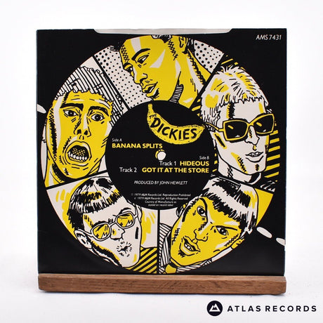 The Dickies - Banana Splits - Yellow 7" Vinyl Record - VG+/EX