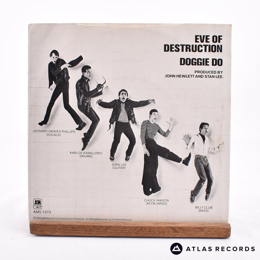 The Dickies - Eve Of Destruction - Pink 7" Vinyl Record - VG+/VG+