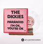 The Dickies Paranoid 7" Vinyl Record - Front Cover & Record