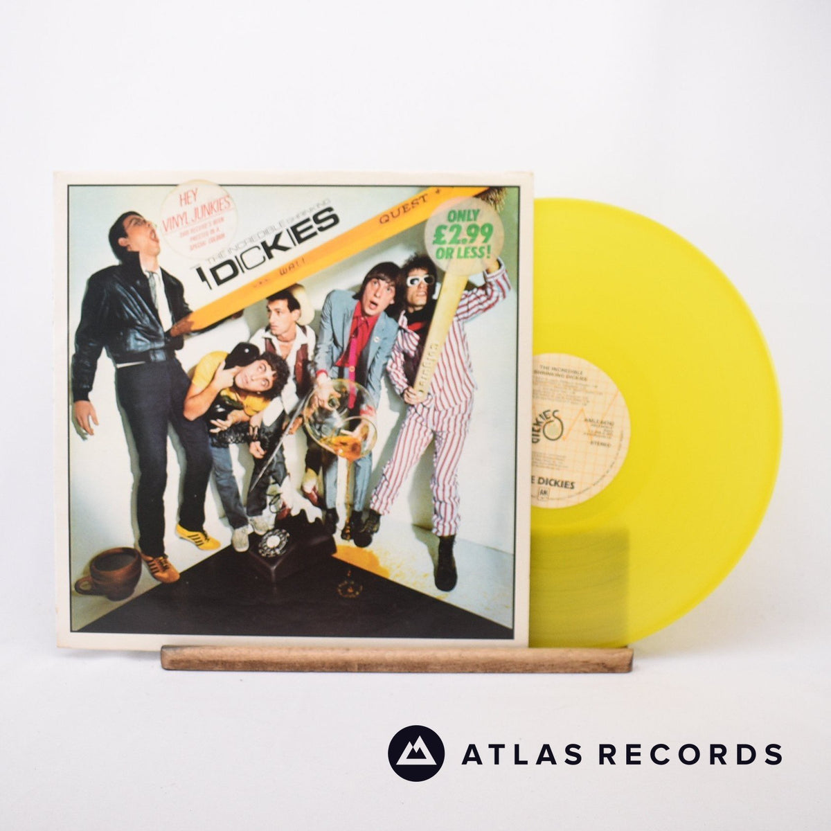 The Dickies The Incredible Shrinking Dickies LP Vinyl Record - Front Cover & Record